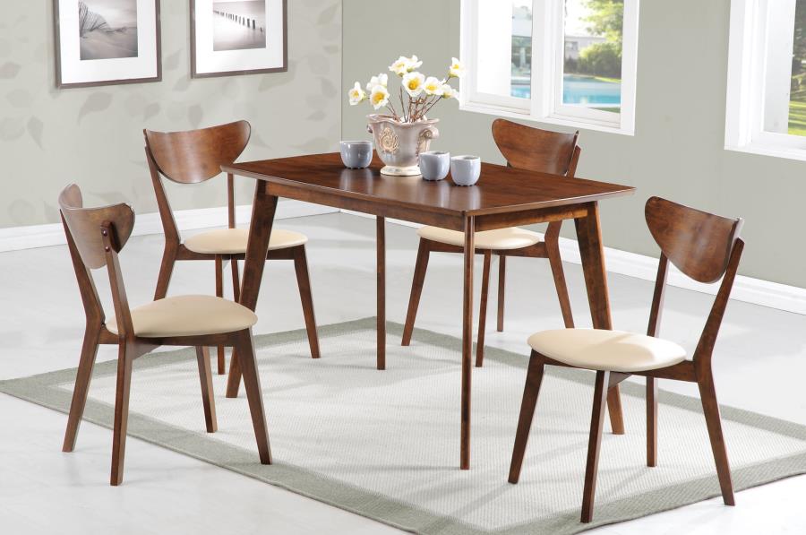 Kersey 5-piece Rectangular Dining Table Set Chestnut PRE ORDER