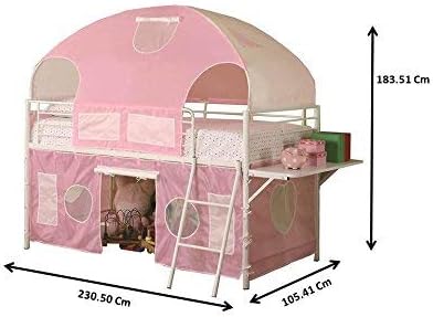 Sweetheart Tent Loft Bed Pink