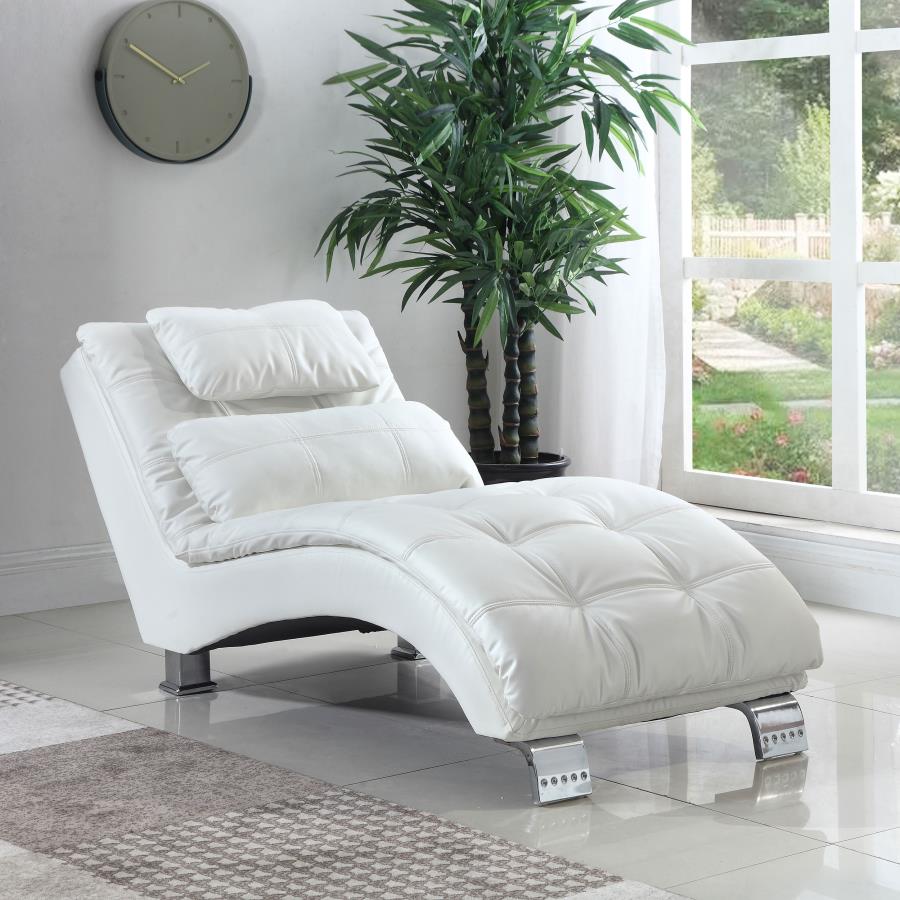 Dilleston Faux Leather Upholstered Tufted Chaise PRE ORDER