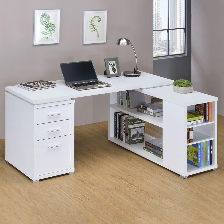 60-inch 3-drawer L-Shape Computer Desk White PRE ORDER