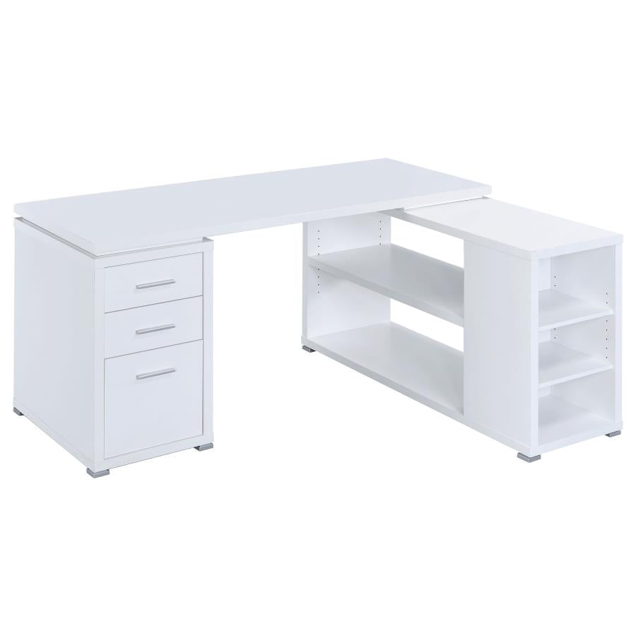 60-inch 3-drawer L-Shape Computer Desk White PRE ORDER