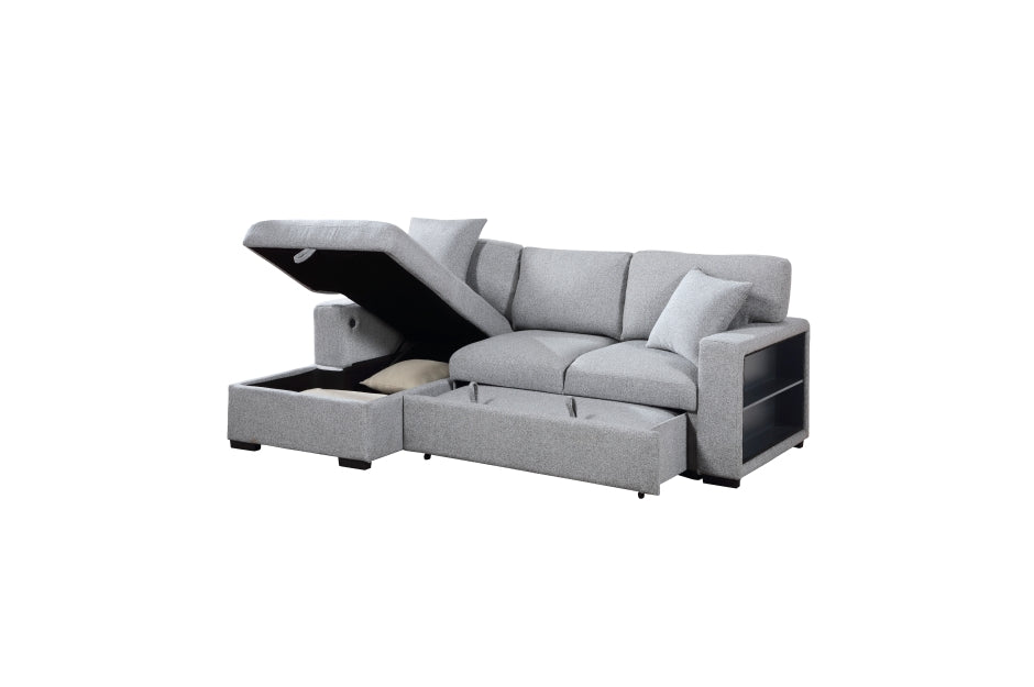 Sectional Pull out Bed with storage 9630