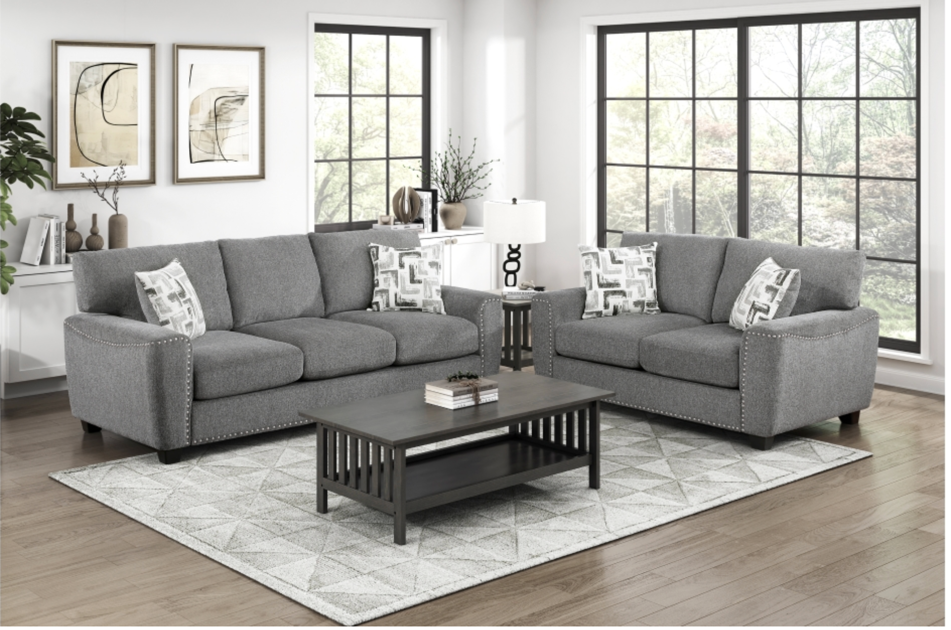 Sofa and Loveseat