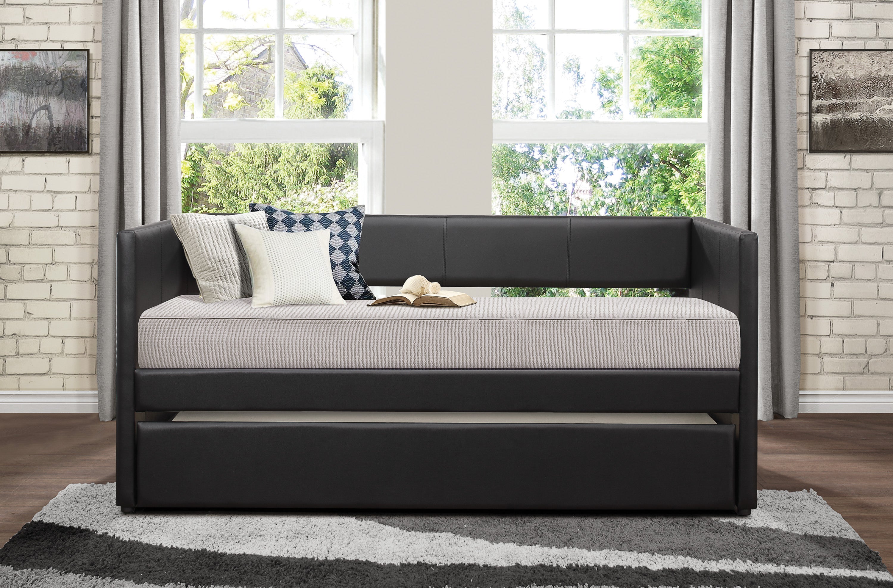 Adra Daybed w/ Trundle - Black