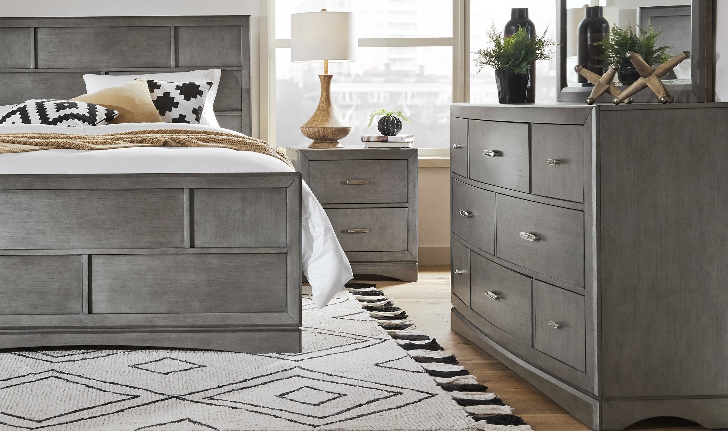 Toronto 4 Piece Bedroom Set - Gray HonoluluDiscountFurniture.com Toronto 4 Piece Bedroom Set - Gray HonoluluDiscountFurniture.com
