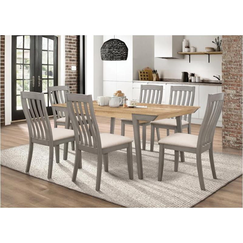 Wooden Acacia and Coastal Grey Dining Table