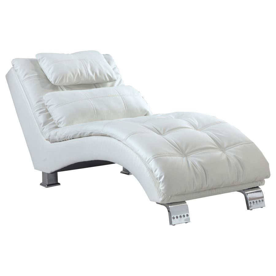 Dilleston Faux Leather Upholstered Tufted Chaise PRE ORDER
