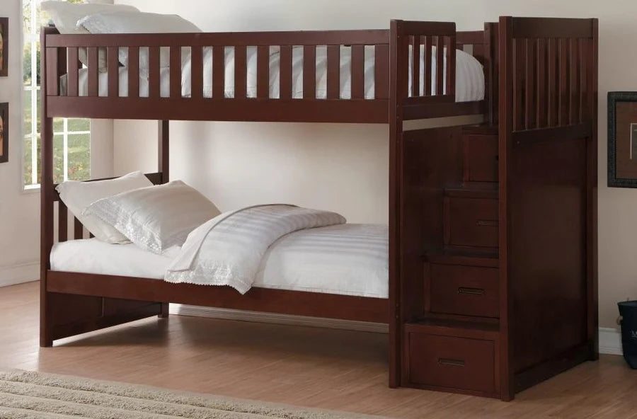 Bunk Bed w/ Reversible Step Storage