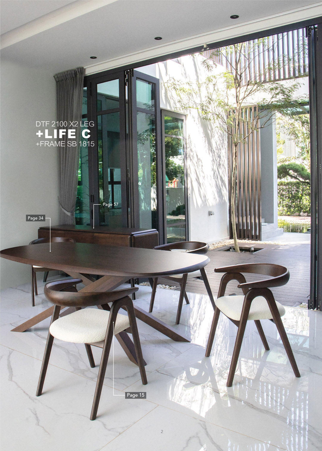 Hardwood dining set 5PC
