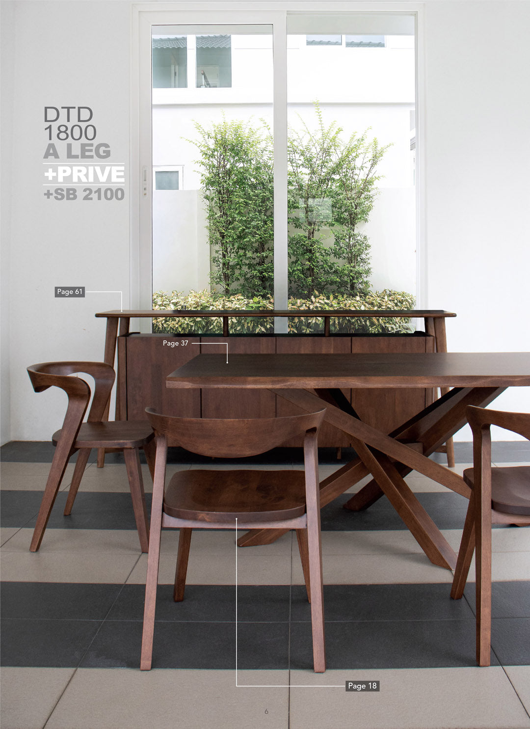 5PC Hardwood Dining Set