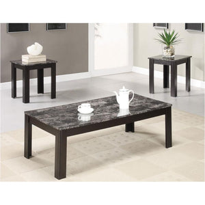 3pc Table Set Gray Coffee table